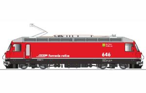 E-Lok Ge 4/4 III 646 Sta. Maria Val M�stair rot - Kiss Schweiz 610091 Spur 2m